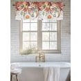 thumbnail image 6 of Fall Pumpkin Valances for Windows Maple Leaves Orange Leaf White Wood Kitchen Valance Curtain Rod Pocket Small Curtains for Cafe Bathroom Laundry Basement 54" x 18", 6 of 8