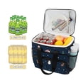 thumbnail image 2 of FORMRS Insulated Cooler Bag 24 Cans Capacity Soft Leakproof Lunch Box with Side Pockets, Christmas Whimsy, 2 of 7