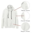 thumbnail image 6 of Men's Waffle Hooded Sweatshirts Drawstring Long Sleeve Pullover Oversized Hoodies Classic Cotton Sweatshirt Crewneck Sweater Autumn Winter Hoody Jacket Top Lightweight Sweatshirts, 6 of 7