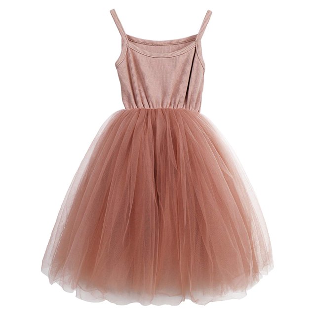LYXIOF Robe Tutu pour Tout-Petits Filles Bébé Tulle Sans Manches Princesse Robe de Fête Rose 12 Mois