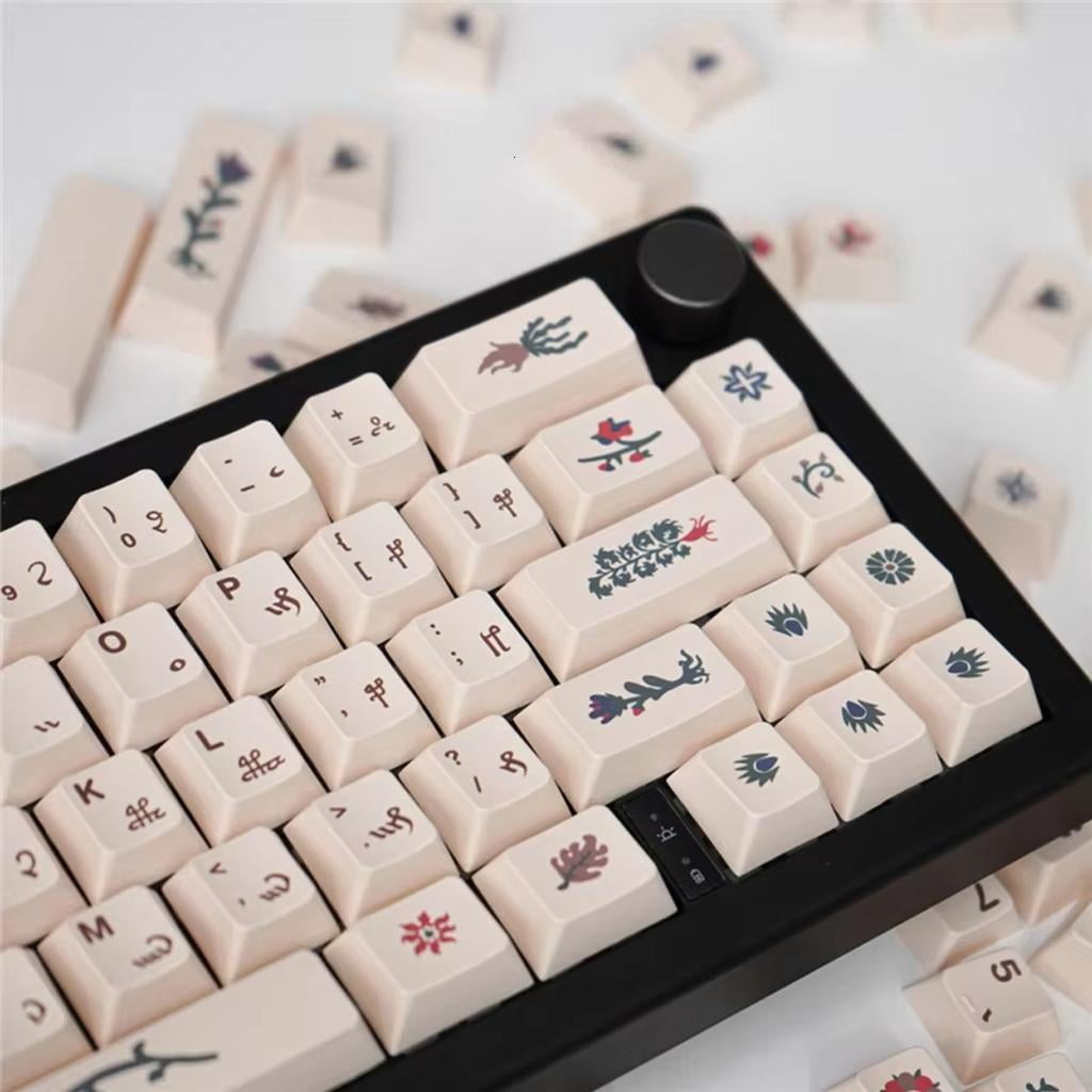 HONCLL Enhances Keyboard With Voynich Manuscript Inspired Heat Sublimated PBT Keycaps
