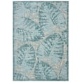 thumbnail image 2 of SAFAVIEH Courtyard Alene Floral Indoor/Outdoor Area Rug, 5'3" x 7'7", Grey/Aqua, 2 of 9