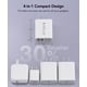 thumbnail image 5 of Bloque de carga rápida CSODINCE USB C de 40 W, paquete de 2, 4 puertos tipo C, carga rápida, 5 of 7