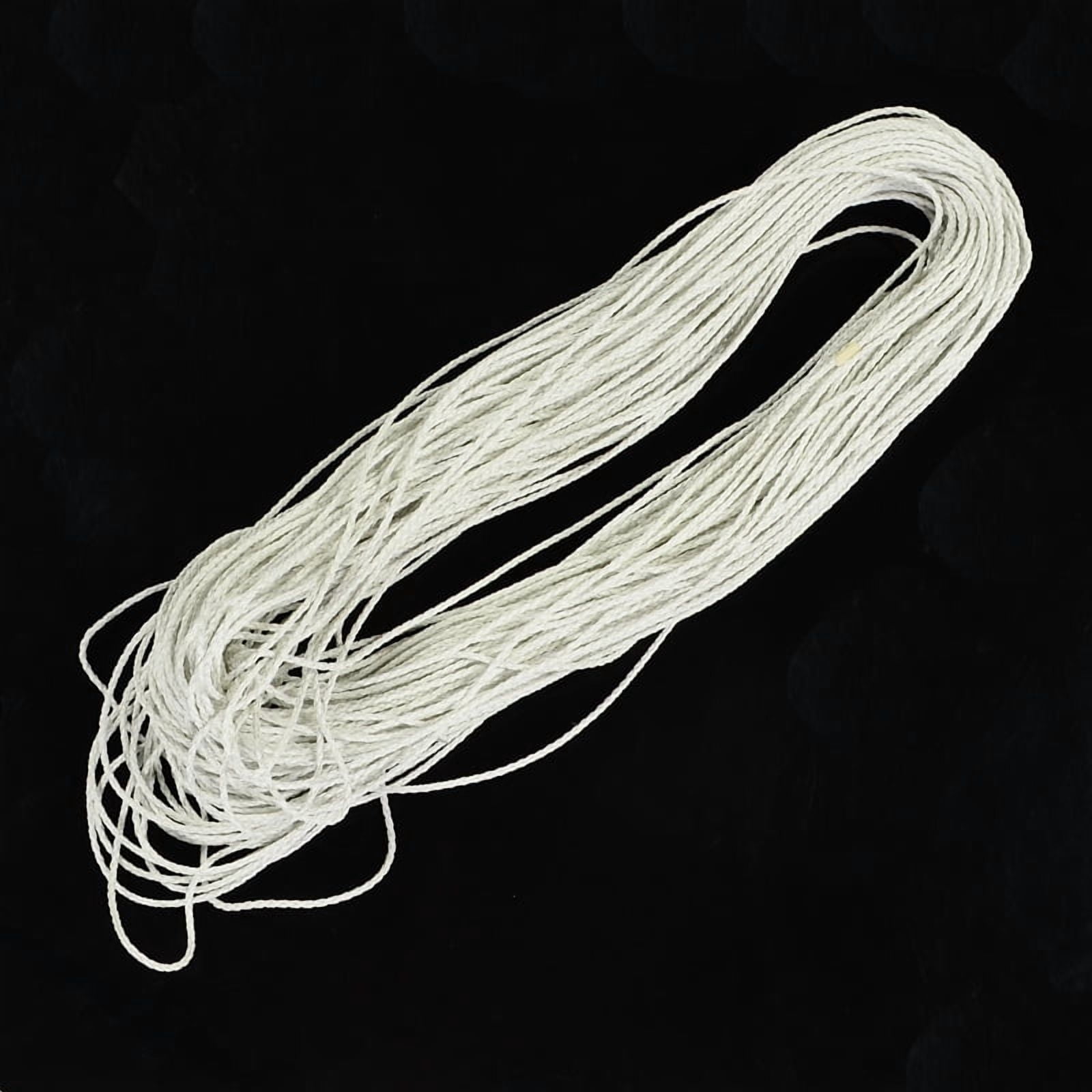 1 Bundle Imitation Leather Cords Round Bracelet Findings White 3x3mm 103.89 yards(95m)/bundle
