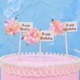 thumbnail image 1 of BRIGHTFUFU 6Ud Para Pastel Con Flores Multicolor Para Fiesta De Cumpleaños, 1 of 8