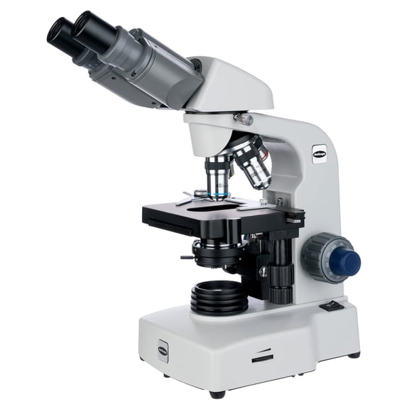 AmScope 40X-1000X LED Siedentopf Binocular Compound Microscope w/ 3D Two-Layer Mechanical Stage New