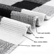 thumbnail image 5 of Alfombra SEEKSEE Algodon Buffalo Plaid 60x90 cm en blanco y negro, 5 of 8