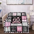 thumbnail image 4 of LHSHID 60th Birthday Gifts for Women Blanket 60th Birthday Gift Ideas 60th Birthday Decorations Women 60 Birthday Blanket Gifts for 60 Year Old Women Throw Blanket 30"x40", 4 of 8