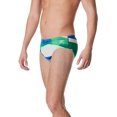 thumbnail image 2 of Speedo Men's Glimmer Swim Brief Team Blue/Green Size 30, 2 of 3