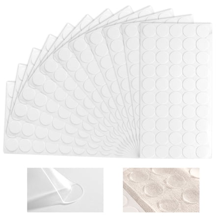 600 Pcs Clear Sticky Tack Adhesive Poster Tacky Putty Removable Round Putty Double-Sided Round No Traces Adhesive Sticke for Festival Decoration