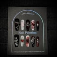 thumbnail image 3 of Purely hand-worn nail advanced sense dark hand-painted nail piece European and American gothic style removable fake nail patch, 3 of 6