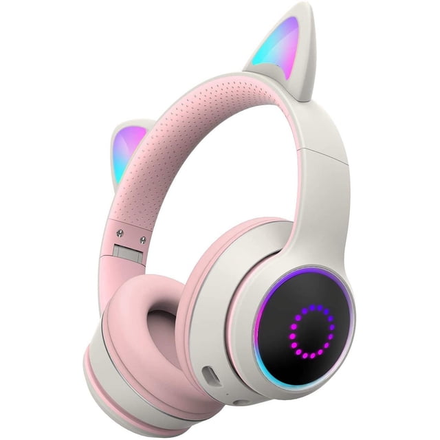 Auriculares inalámbricos para juegos, auriculares Cat Ear Bluetooth 5.0 Adepaton ZMJ-0056