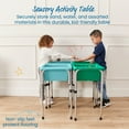 thumbnail image 3 of ECR4Kids 4-Station Sand and Water Adjustable Height Table, Sensory Bins, Seafoam/Emerald, 3 of 9