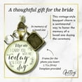 thumbnail image 2 of Bridal Bouquet Photo Charm Mom I Carry You Wedding Memorial Remember Frame Jewelry, 2 of 9