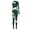 Dark Green, variant on Women Rhinestone Gymnastics Leotard Unitard Full Length One Piece Figure Ice Skating Jumpsuit Dark Green S