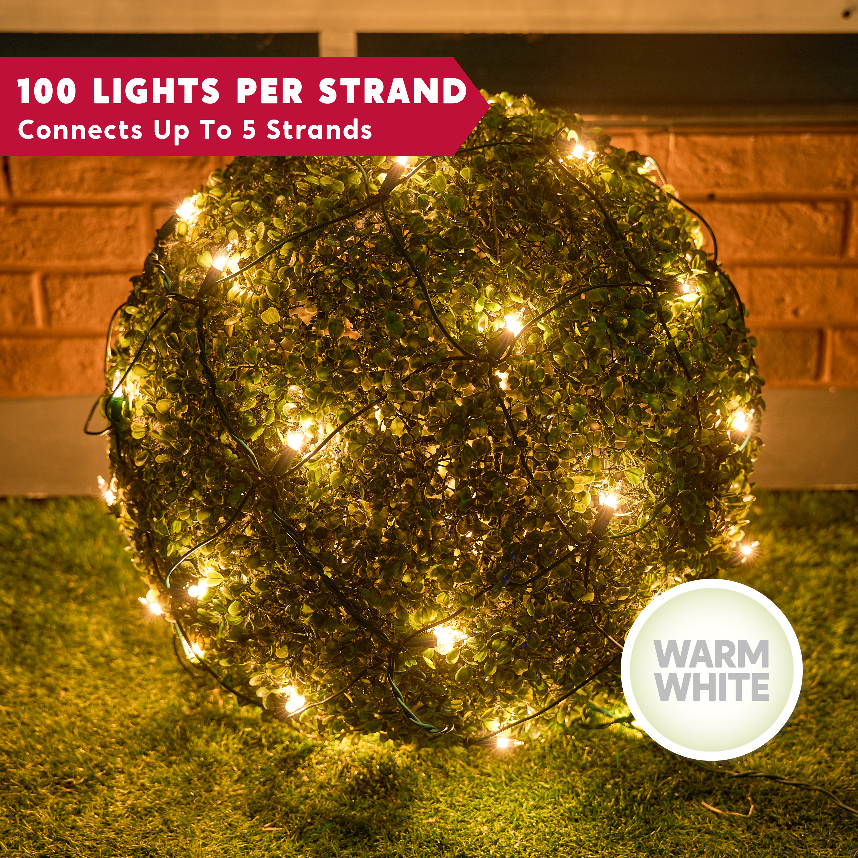 Joyfy 100 Warm White Christmas Net Lights 4x6 Ft photo 5
