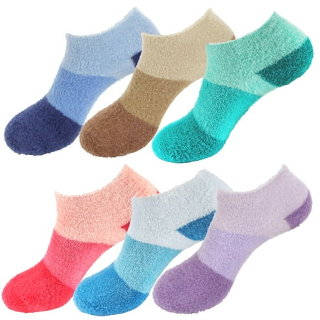 

BambooMN Women s Super Aloe Infused Fuzzy Nylon Socks