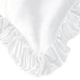 thumbnail image 5 of PiccoCasa 2Pcs Satin Ruffled Pillowcase White Queen, 5 of 7