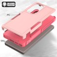 thumbnail image 4 of kmemek7-Case for Samsung Galaxy S25 Ultra, Cute Heavy Duty Shockproof Drop Proof Anti-Slip Military Grade Dual Layer Full Body 360 Protection Rugged Grip Case Back Cover with Screen Protector-Pink, 4 of 4