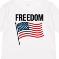 thumbnail image 4 of Inktastic Freedom American Flag Boys or Girls Long Sleeve Toddler T-Shirt, 4 of 5