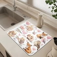 thumbnail image 6 of Dish Drying Mat Absorbent Dish Drainer Kitchen Counter 19.7x15.7inch Dish Drying Pad for Countertops Sinks Draining Racks Cute Collection Of Animals, 6 of 9