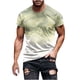 thumbnail image 1 of Mens Casual Pantalones Cortos Raya Impresión Suéter Fitness Deportes Camiseta, Poliéster Cuello Redondo Blusa para Al Aire Libre, Diario Y Primavera Verano Desgaste, 1 of 5