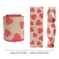 thumbnail image 3 of Uxgjfwu Valentine's DIY Self Adhesive Heart Ribbon, 2 Meter Length Decorative Strip for Crafts, Gift Wrapping, Party Decor, Easy to Cut and Apply, Red Color, 3 of 5