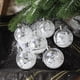 thumbnail image 2 of 6 piezas de bolas de nieve blancas para adornos navideños, adornos para árboles de Navidad, bolas transparentes, adornos navideños colgantes para el hogar y la Navidad, 2 of 5