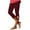 Wine9, variant on Timegard Capri Pants for Women Drawstring Elastic Waist Slim Comfy Cropped Leggings Solid Color Summer