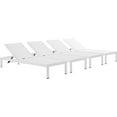 thumbnail image 6 of Modway Shore Outdoor Patio Aluminium Chaise, Set of 4, Multiple Colors, 6 of 6