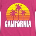thumbnail image 3 of Instant Message - California Retro Sunset - Toddler & Youth Girls Short Sleeve Graphic T-Shirt, 3 of 6