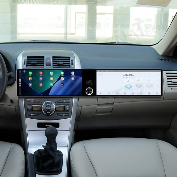 SNATEEN Dual 12.3 inch Carplay Screen/Radio/Multimedia Player for Toyota Corolla 2007-2013 Model Car Navigation/GPS Upgrade Headunit Android Display 1080P Touch Screen Receiver Replace System