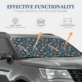 thumbnail image 4 of Wukai Happy Mother's Day Print Windshield Sun Shade, Car Front Window Shades Sunshade Cover Sun Visor Shield Block Automotive Interior Protector Blocks UV Rays-Medium, 4 of 6
