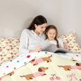 thumbnail image 5 of Homewish Funny Dachshund Dog 7-Piece Twin Bedding,Bow Cherry Bedding Comforter Set,Yellow,Pet Themed Decor,Polkadot Reversible, 5 of 8