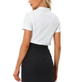 thumbnail image 3 of Cuerpo de mujer con cuello alto y mangas cortas INSPIRE CHIC S Blanco, 3 of 6