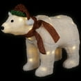thumbnail image 3 of Northlight Lighted Glittered Polar Bear Outdoor Christmas Decoration - 23" - Clear Lights, 3 of 9