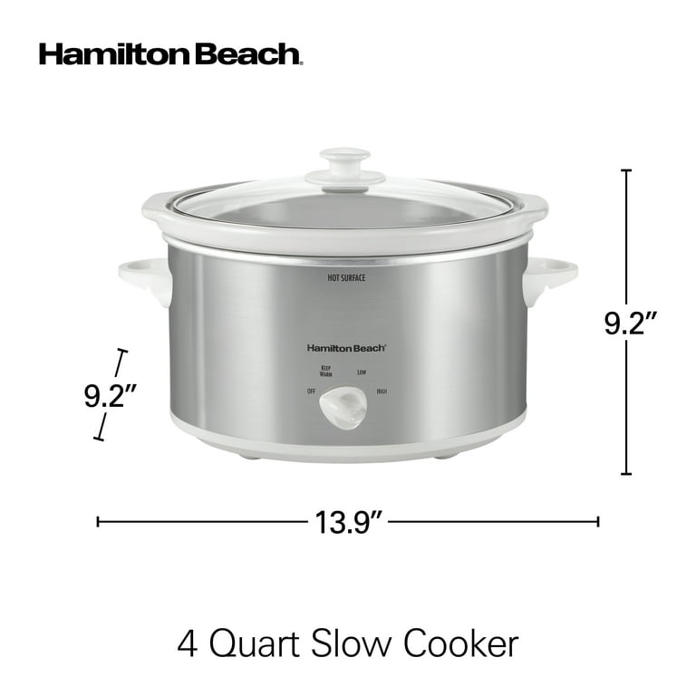 Hamilton Beach Slow Cooker, 10 Quart Capacity, Extra Large, Removable  Crock, Black, 33191 