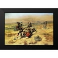 thumbnail image 2 of Russell, Charles Marion 24x17 Black Modern Framed Museum Art Print Titled - A Strenuous Life, 2 of 5