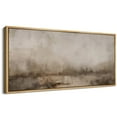 thumbnail image 3 of IDEA4WALL Extra Large Framed Canvas Print Wall Art Abstract Misty Landscape Fine Art oft Muted Tones of a Foggy Landscape Wall Decor Oversized Artwork Relax/Calm for Room - 60"x30", 3 of 5