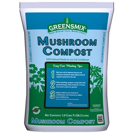 2PK Greensmix CUFT Mushroom Compost Supplies A Significant Amount Of Organic