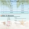 thumbnail image 3 of NTACZA Women's Summer Bikini Set Low Rise Striped Swimwear Swimming Pool Beach Wear Red XL, 3 of 5