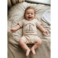 thumbnail image 5 of BemeyourBBs Preemie Baby Boys Summer Clothes Baby Boy Newborn Hospital Going Home Outfit Waffled Romper I'm New Here Letter Embroidery Short Sleeve Jumpsuit Playsuit Shorts, 5 of 9