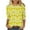 Yellow, variant on Cavosen Happy Easter Women's 3/4 Sleeve Tops and Blouses Summer Bunny Print Pullover Shirts Crewneck Festival Blouse Vacation Holiday T Shirts Loose Dressy Fashion Tees Blue L