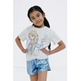 thumbnail image 4 of Disney Frozen Elsa T-Shirt and Shorts Outfit Set Toddler to Big Kid, 4 of 5