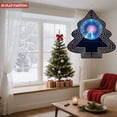 thumbnail image 4 of Metal Hanging Christmas Tree Wind Spinner - Festive Design with Illuminated Tree & Colorful Fireworks for Garden Decor, 4 of 7