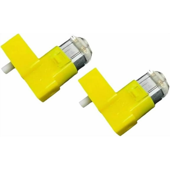 CHANCS Gear DC Motor 1:48 Magnetic Chassis Motor Right Angle Speed Reducing Small Motor for Robot Remote Control Car Geared Magnetic Gearbox Engine 2PCS