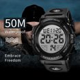 thumbnail image 5 of A ALPS Watches for Man Digital Sport Wristwatch with LED Back Light Stopwatch Waterproof Wristwatch Gift for Man Father's Day Gifts, 5 of 7