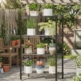 thumbnail image 3 of CONCETTA 48 inch 4-Tier Metal Wire Shelving Unit, Adjustable Storage Rack for Kitchen, Garage, or Living Room,Black, 3 of 8