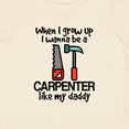 thumbnail image 4 of Inktastic Future Carpenter Builder Like Daddy Boys Baby T-Shirt, 4 of 5