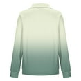 thumbnail image 4 of Mceream Women's Ribbed Knit Shacket Button Down Gradient Jackets Long Sleeve Sweater Shirts Fall Winter Trendy Cardigans Plus Size Winter Warm Outwear Chaqueta De Invierno Para Mujer Green XXL, 4 of 5